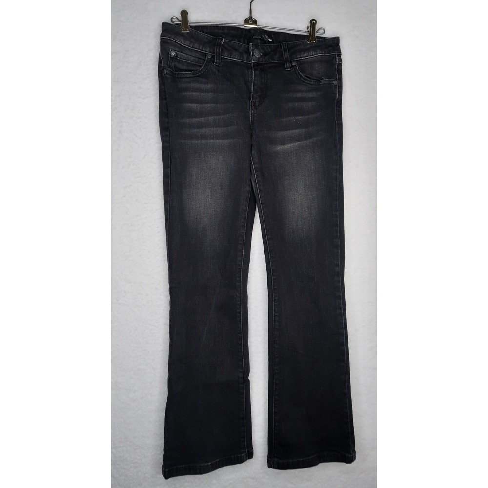 Prana Women's Black Bootcut Denim Jeans Mid-Rise Sz‎ 6 Boho Going Out Chic EUC